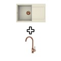 Set Easy 300 Bianco Antico + slavina Vida PVD Copper